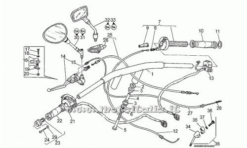 Moto Guzzi Parts-Centaur-1000 1997-1999 Handlebar - commands
