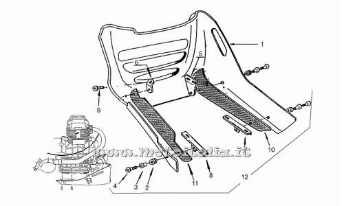 ricambio per Moto Guzzi Centauro 1000 1997-1999 - Protezione radiatore cpl. - GU02977710