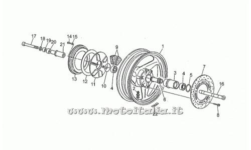 Moto Guzzi Parts-Centaur-1000 1997-1999 Rear Wheel