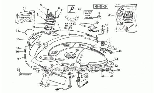 ricambio per Moto Guzzi Centauro 1000 1997-1999 - Serbatoio benz.antracite - GU02100211