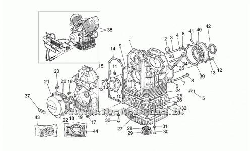 Moto Guzzi Parts-Le Mans-1100 2001-2002 Sports Naked-Carter engine