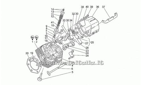 Parts Moto Guzzi-Le Mans-Sport Naked 2001-2002 1100-Cylinder head and valves