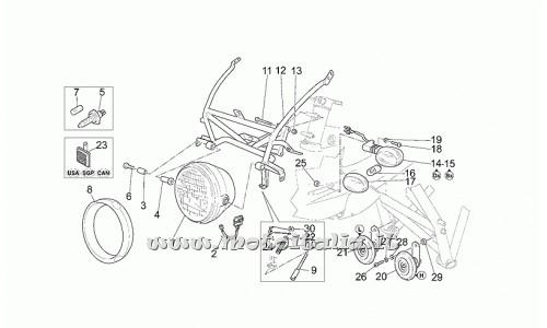 ricambio per Moto Guzzi Le Mans-Sport Naked 1100 2001-2002 - Rosetta 5,3x10x0,5 - GU95100121