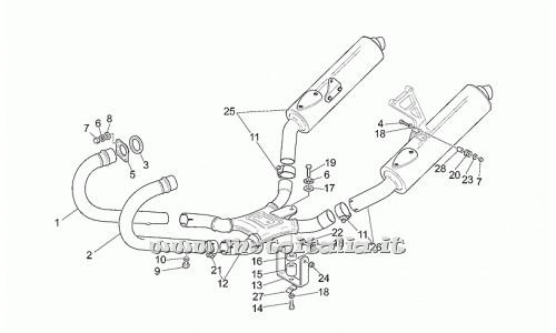 Parts Moto Guzzi Le-Mans-Naked Sport 1100 Group from 2001 to 2002-drain